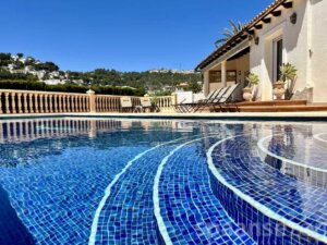 louer villa avec vue fantastique à Moraira