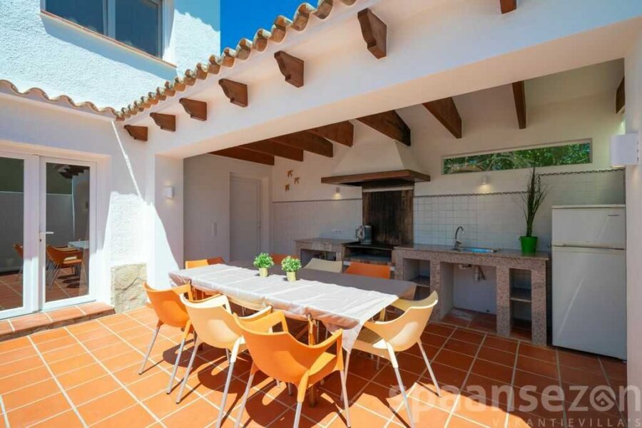 coin barbecue sur la terrasse